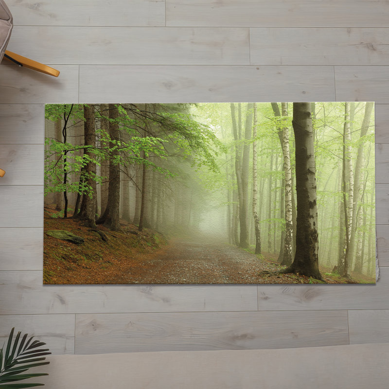 Tapis imprimé non tissé à motif géométrique complexe, parfait pour tout décor, Rectangle 1 pi 8 po x 2 pi 4 po