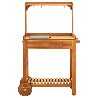 Sundquist Solid Wood Bar Cart