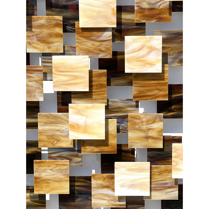Mood Glass And Metal Wall Sculpture