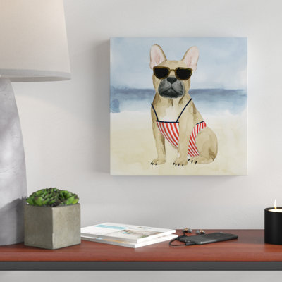 « hot dog i », peinture sur toile tendue