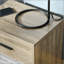 Petite table de bout avec tablette de rangement et tiroir