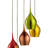 5 - Light Green/Brown/Red/Gold Cluster Pendant