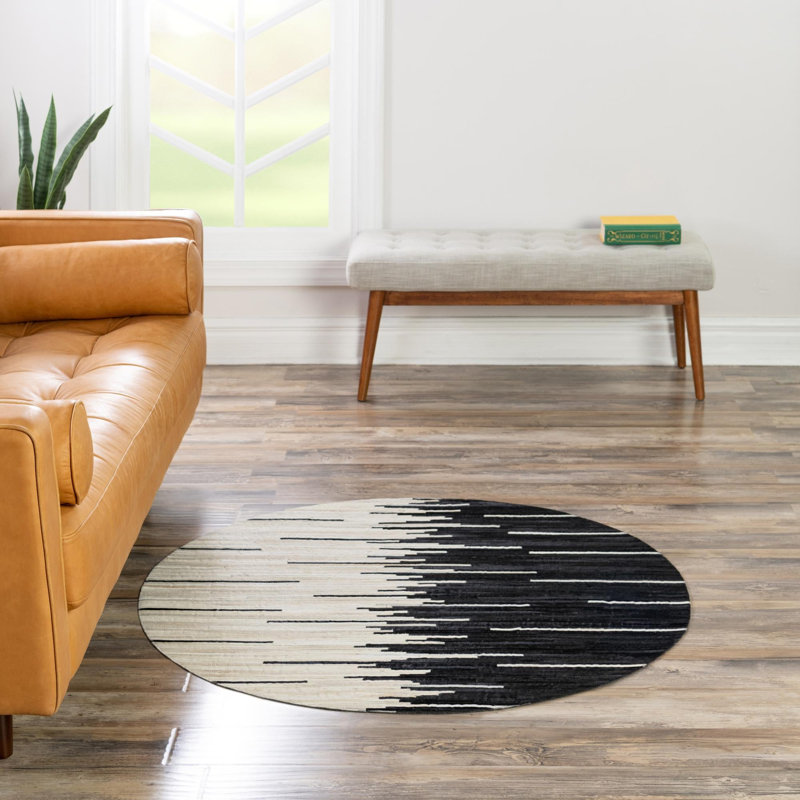 Tapis moderne Modern, Rond 7 pi 10 po