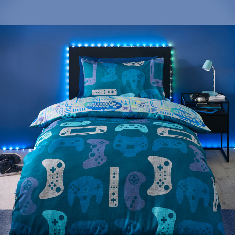 Gamer So Soft Duvet Cover Set, Single Duvet Cover + 1 Standard Pillowcase