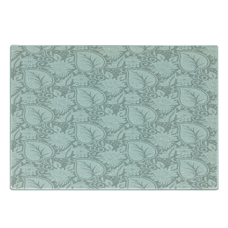 Planche à découper en verre trempé gris Ambesonne