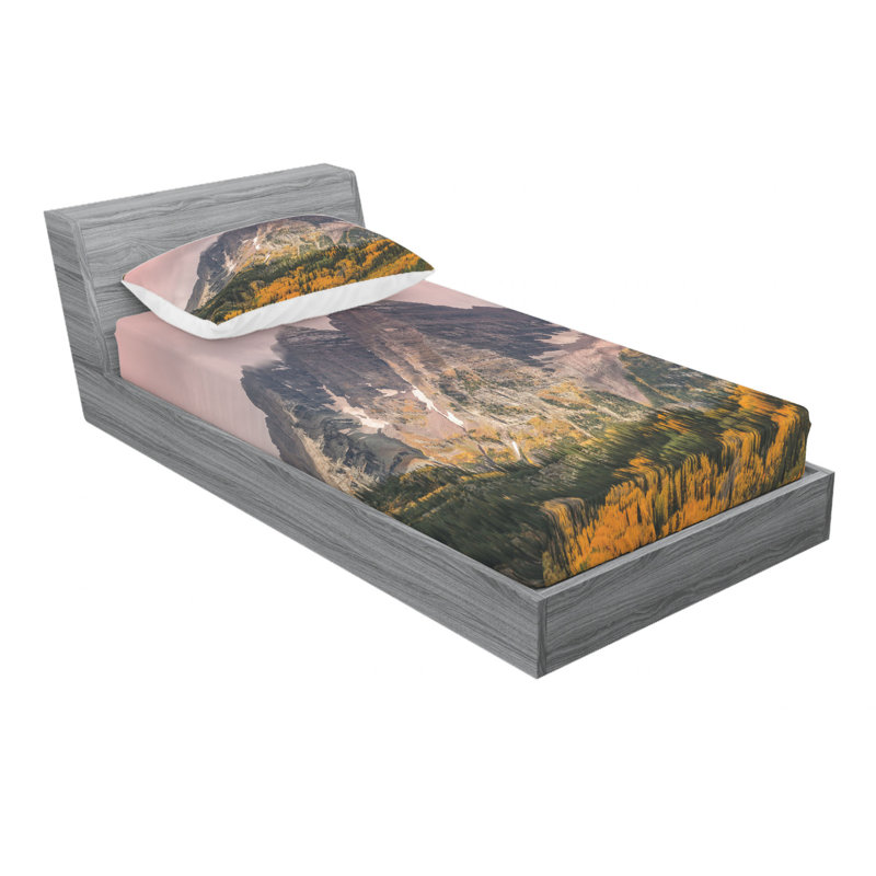Microfiber Sheet Set, Twin Sheet Set with Fitted Sheet