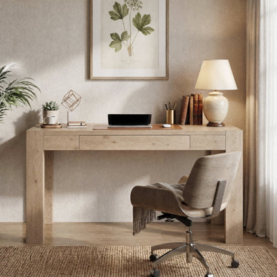 Bureau d'écriture en bois avec 1 tiroir H 30 po x l 47 po
