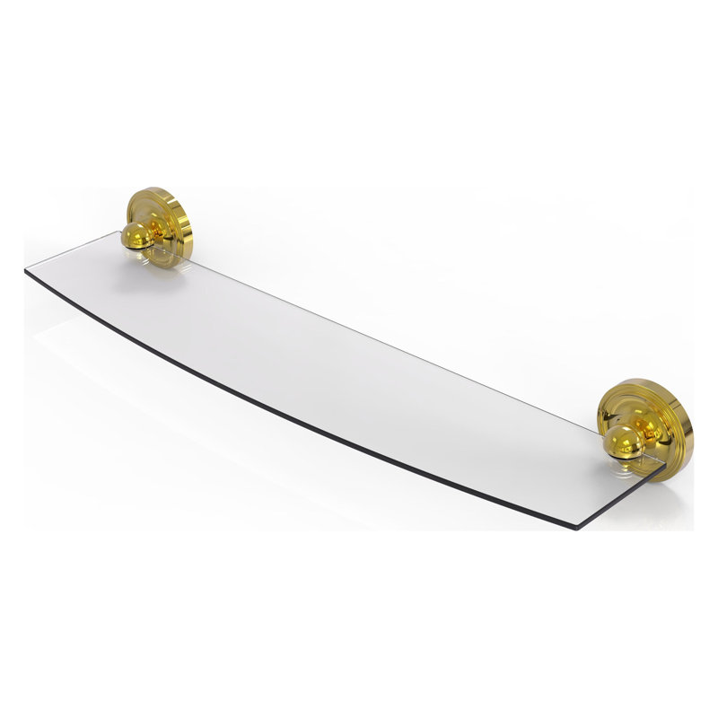 Gober Bracket Shelf, Polished Brass, 24"