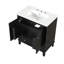 Meuble-lavabo simple 30 po avec comptoir en céramique