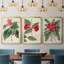 «Flora Of The Tropics I», toile encadrée de qualité supérieure - prête à être accrochée-69983261-69983262