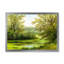 Étang vert avec arbres printaniers - Peinture sur toile-59756624-59756631
