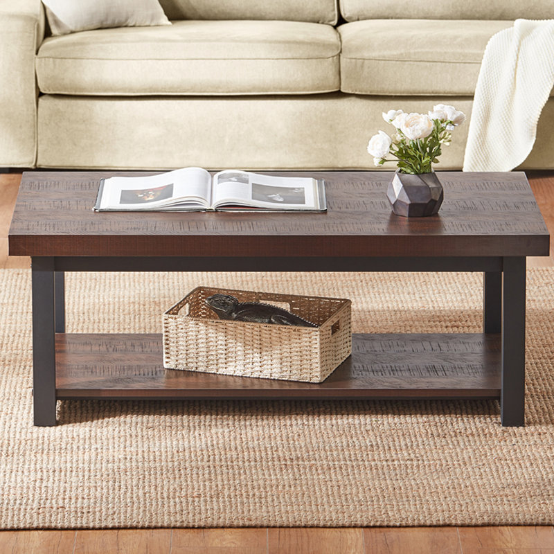 Table basse avec rangement frame