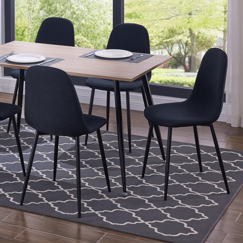 Ensemble repas pour 4 personnes Evant, Noir