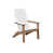 Blanc / acajou antique