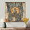 Divine Echoes Of Buddhism I - Spirituel, décoration murale en métal, impression sur métal