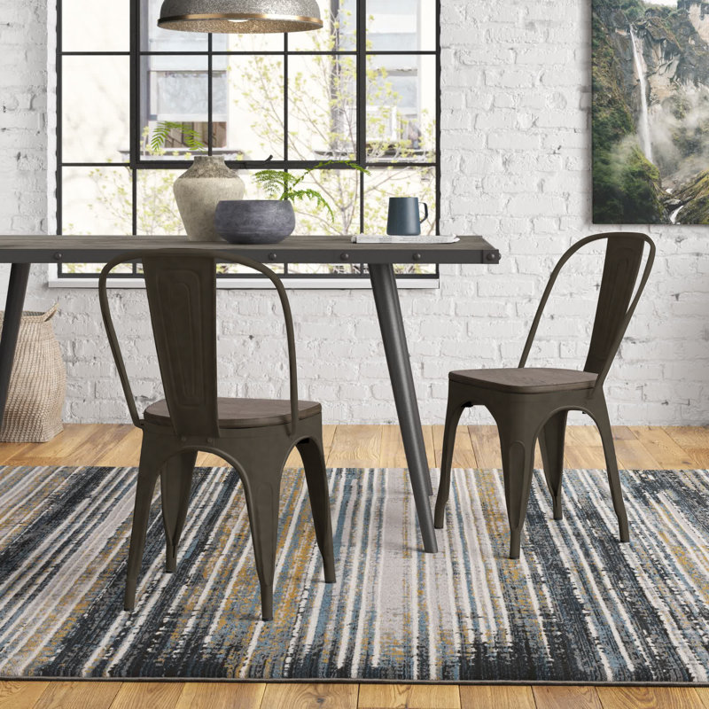 Christie 17.5'' H Dining Chair, Antique/Espresso Wood