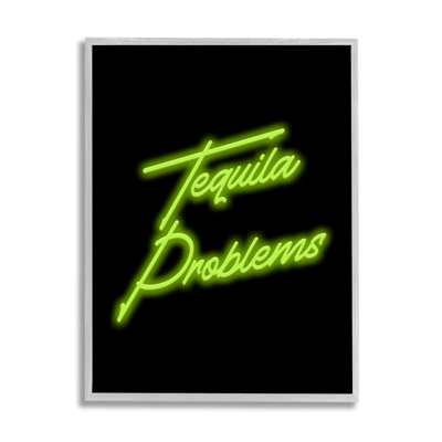 Tequila Problems Neon Framed by House of Lulu