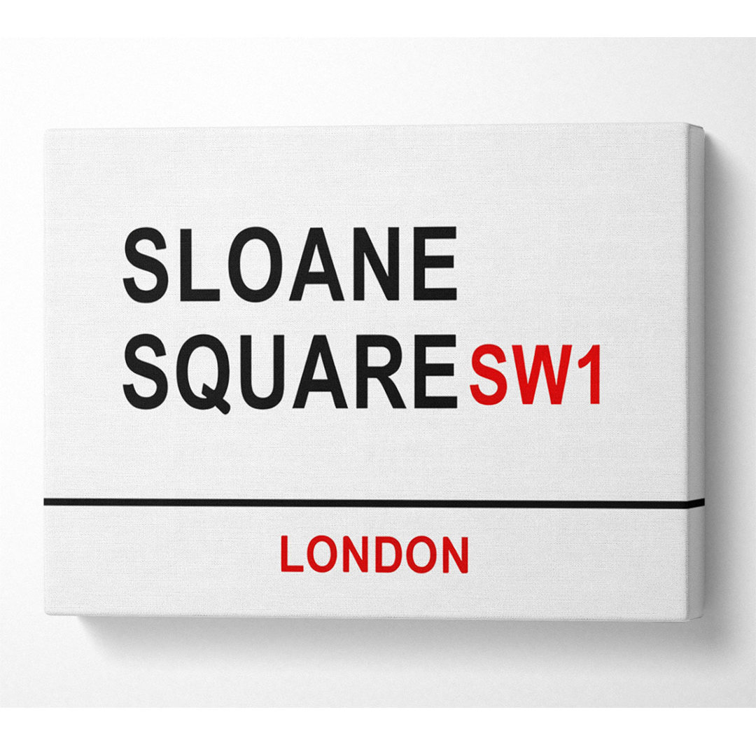 Sloane Square Signs - Kunstdrucke auf Leinwand - Wrapped Canvas