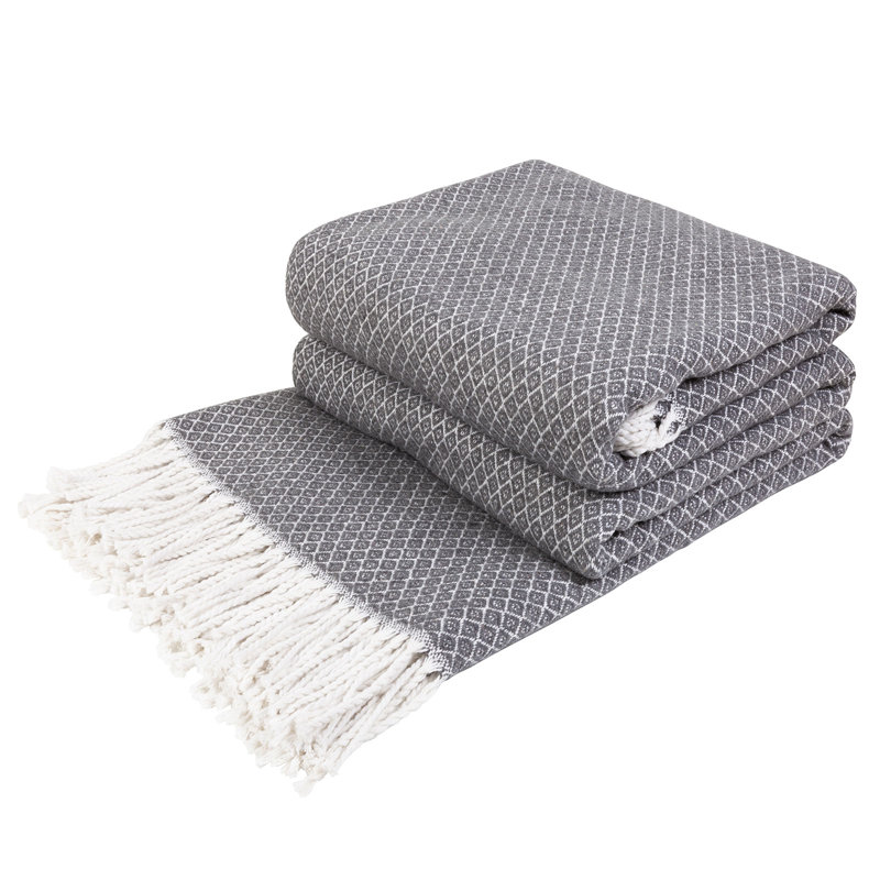 Waldon cotton blanket, Gray