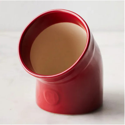 Emile Henry Ceramic Kitchenware Durable Salt Pig, Dishwasher Safe, Burgundy