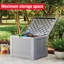 Rubbermaid Deck Box, Medium, 74 Gallon, Light Grey