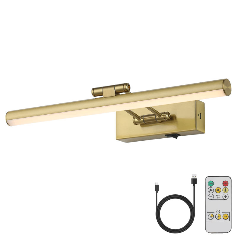 Lampe pour cadre DEL 7,09 po à intensité variable, Laiton