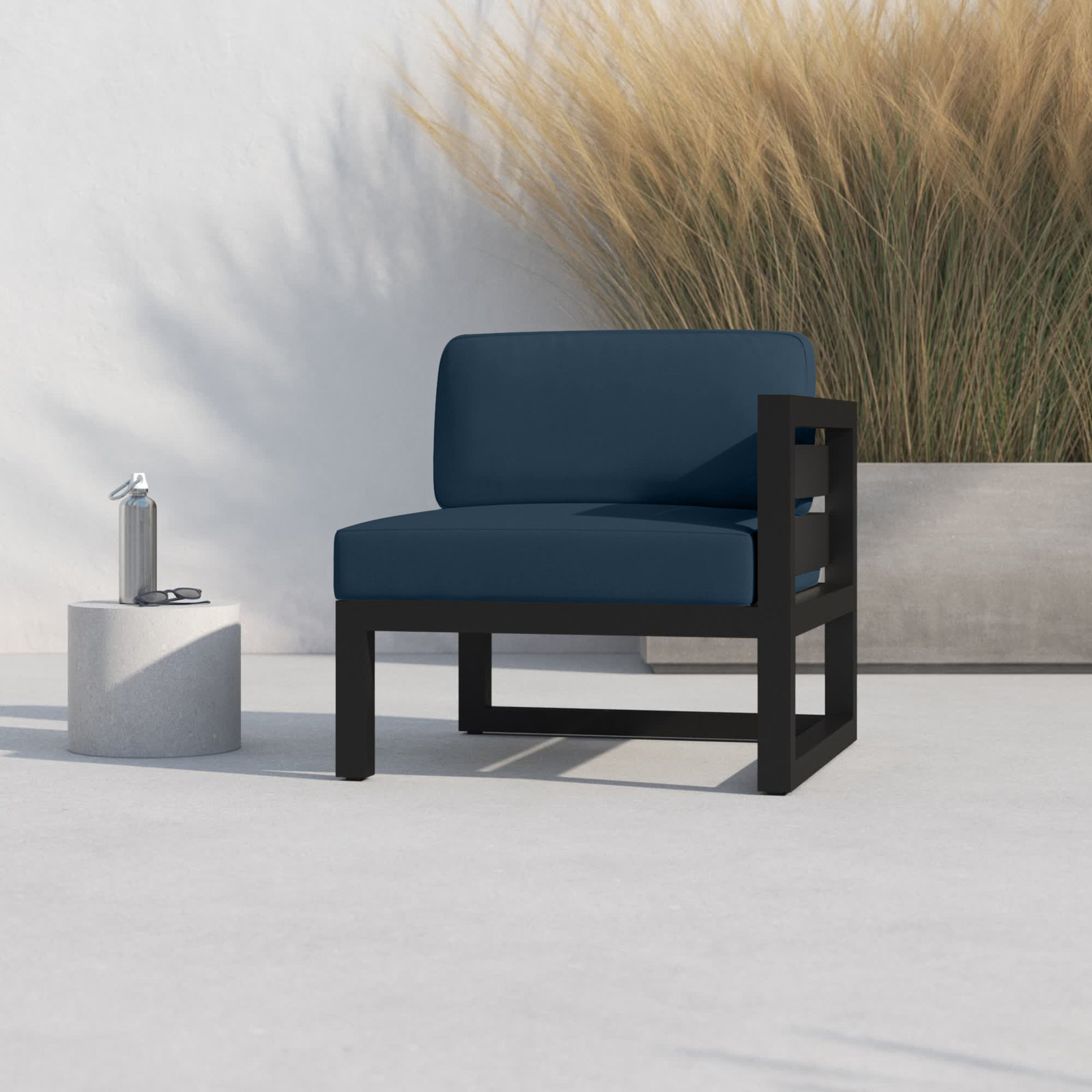 Smith Sunbrella® Patio Lounge Chair, Spectrum Indigo, Slate