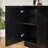 31.5" Curved Sideboard With Adjustable Shelf & 2 Curved Door Handle Buffet Cabinet With Adjustable Shelves For Dinning, Kitchen, Living Room-654170259