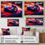 Futuriste fuchsia haute vitesse - reproduction d'art mural exotique de voiture-274661660-274661651