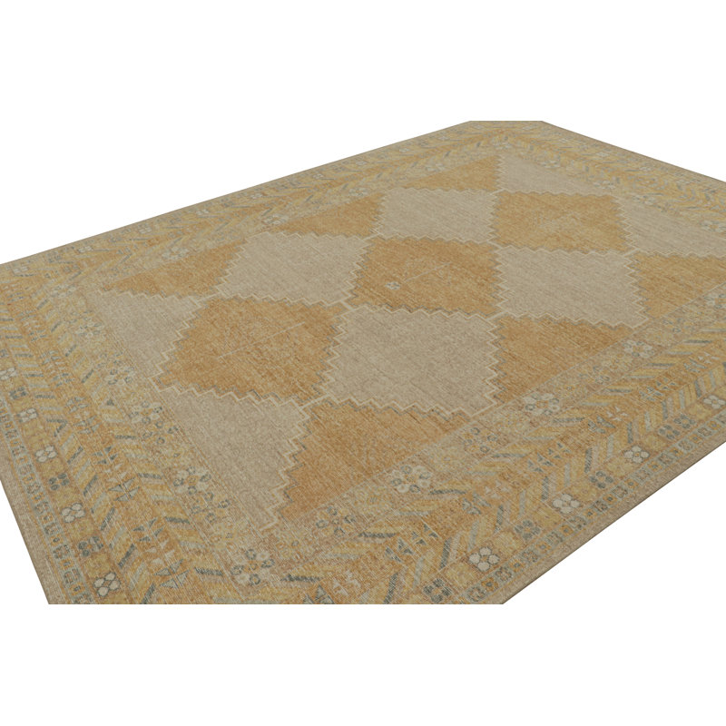 Distressed Homage Geometric Area Rug, Rectangle 8' x 10'
