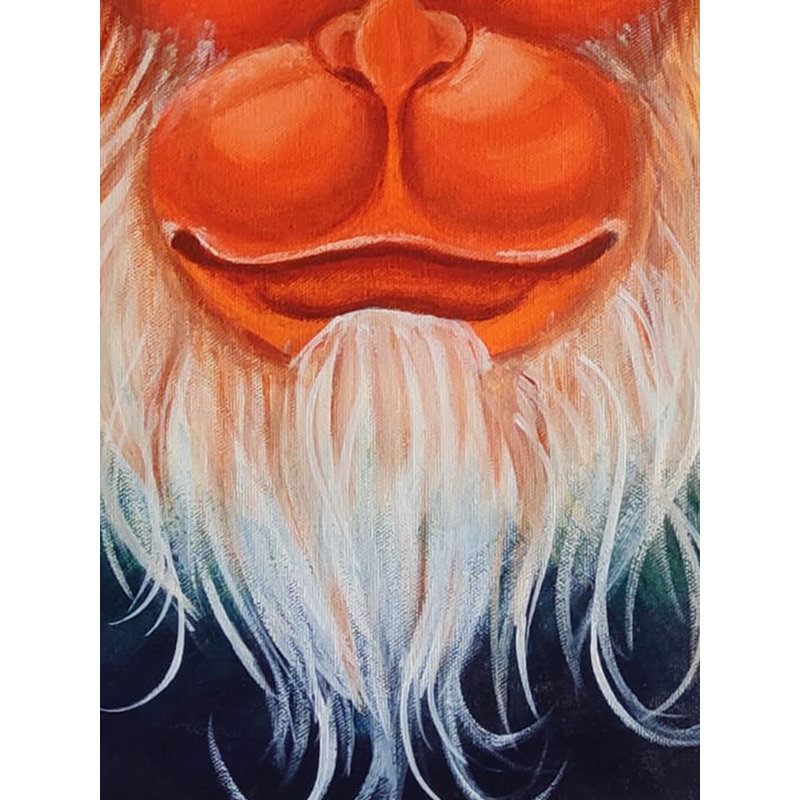 Lord Hanuman | Peinture acrylique sur toile tendue | Par Suma Vivek