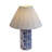 Stamp Blue Pleated Table Lamp
