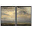 Ensemble d'art mural 2 pièces ciel orageux avec oiseaux - Moody Atmospheric-112375071-112375075