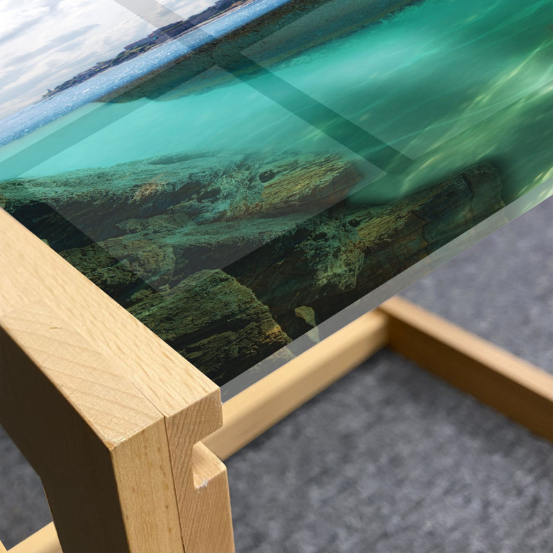 Jamyra Trestle Coffee Table, 40cm H x 74cm W x 62cm D