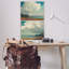 «Looming Clouds over Beach Scenes», ensemble de 2 toiles d'art mural, design par Elara Yasna-2111731685