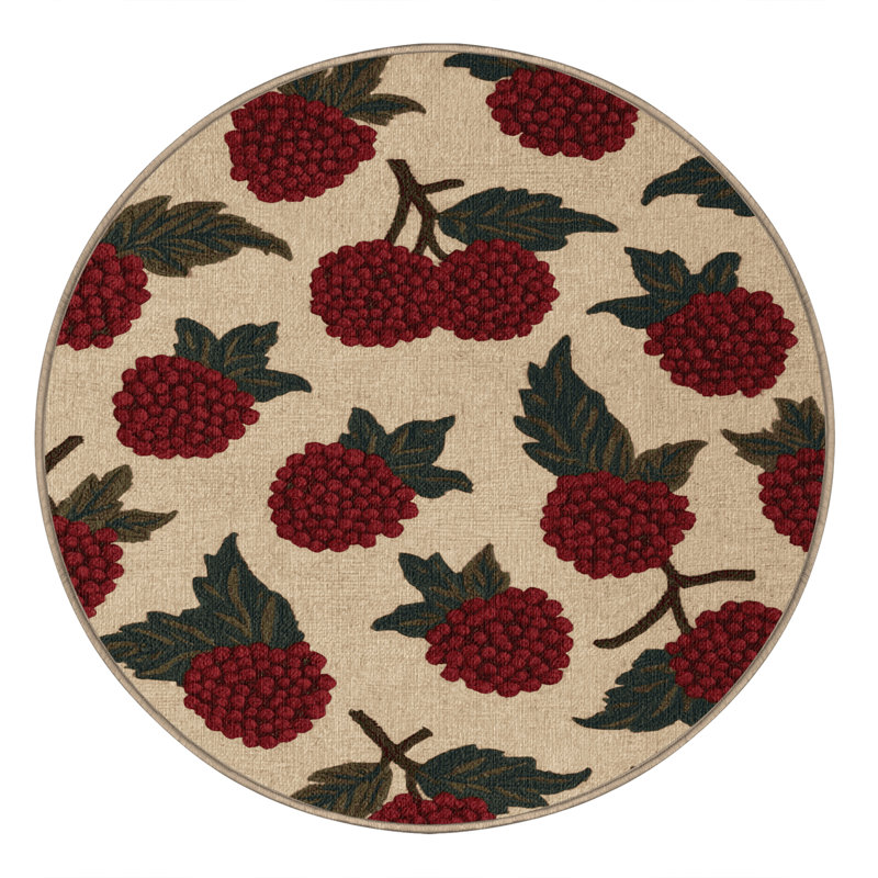 Tapis lavable avec baies, Rond 8 pi