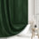 Très long rideau de douche Boho vert foncé, tissu de rideau de douche 72 x 84