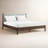 Nantucket Carolina - Modern Grey Fabric + Wenge Bed-194308763