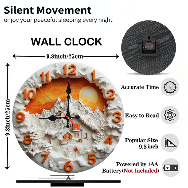 Horloge murale Mountain House