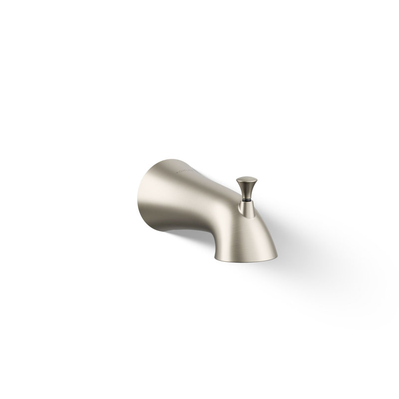 Buckley Wall-Mount Bath Spout With Diverter, Brushed Nickel
