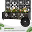 Boîte à fleurs en métal avec treillis et roues-613717466