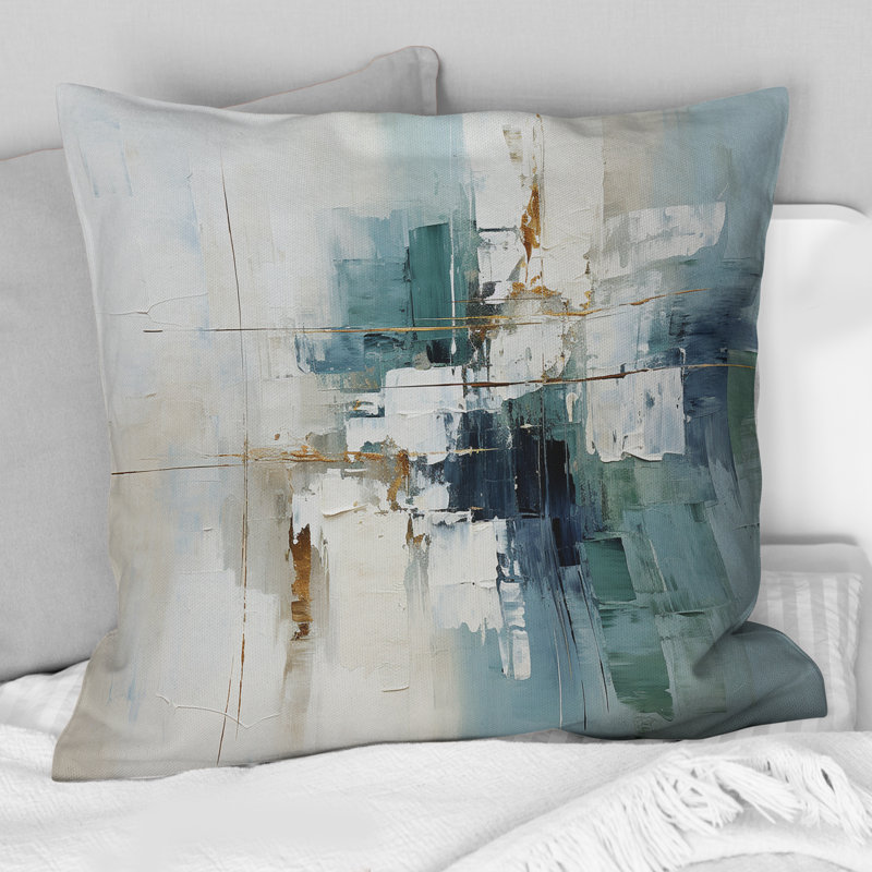 Coussin Subtle Serenity I - Abstract Collages