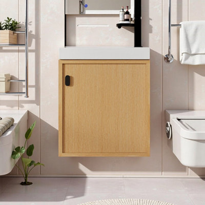 Meuble-lavabo mural 18,5 po avec lavabo en résine