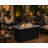 42" Rectangular Steel Propane Fire Pit Table with Hidden Tank, Tile Top & 60,000 BTU Burner – Black