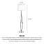 Lampe sur pied en bois massif et tissu chinois