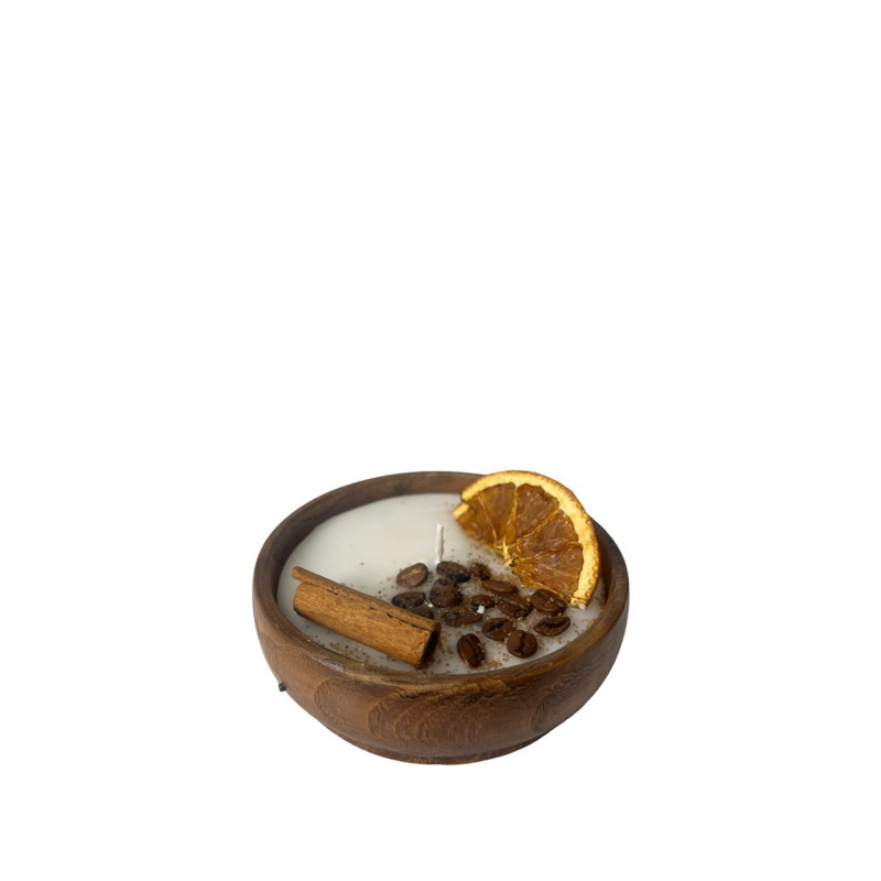 Wood Tabletop Candlestick