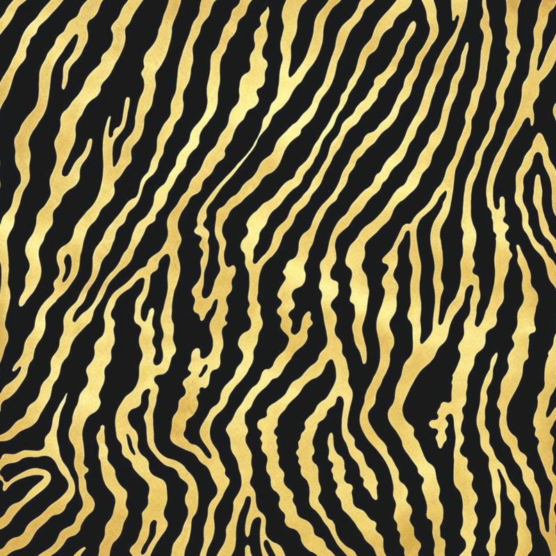 Tapis de bain Tiger, L 24 po x L 17 po, Noir doré