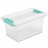 Sterilite Medium Clip Box Clear Home Storage Tote Container with Lid-99476631-99476633