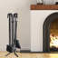 Beau Iron Fireplace Tool Set
