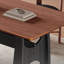 Table de salle à manger en bois massif de style Mid-Century-242191795
